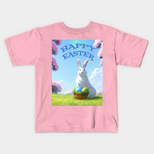 Happy easter Kids T-Shirt by Stades